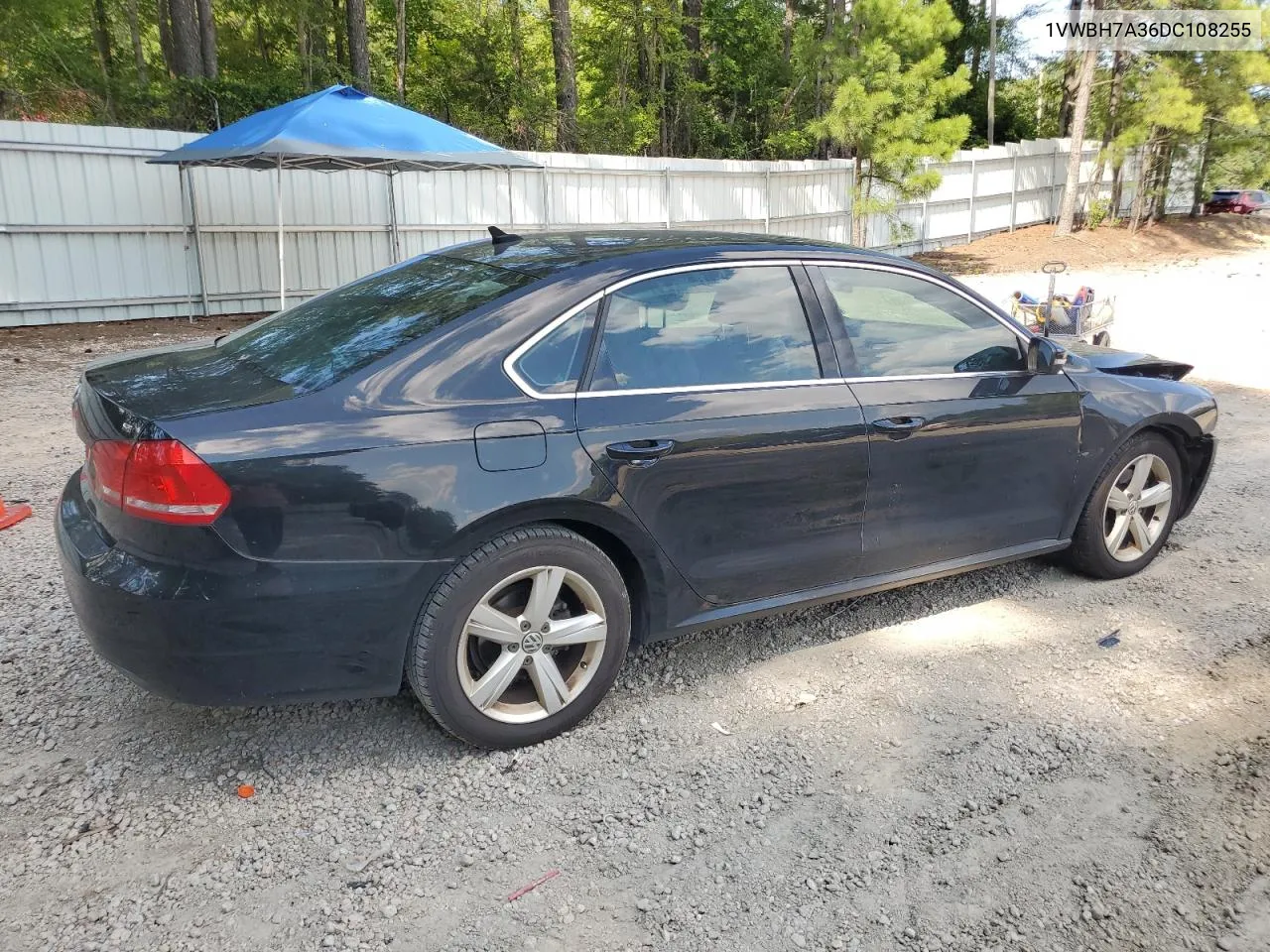 2013 Volkswagen Passat Se VIN: 1VWBH7A36DC108255 Lot: 67691694