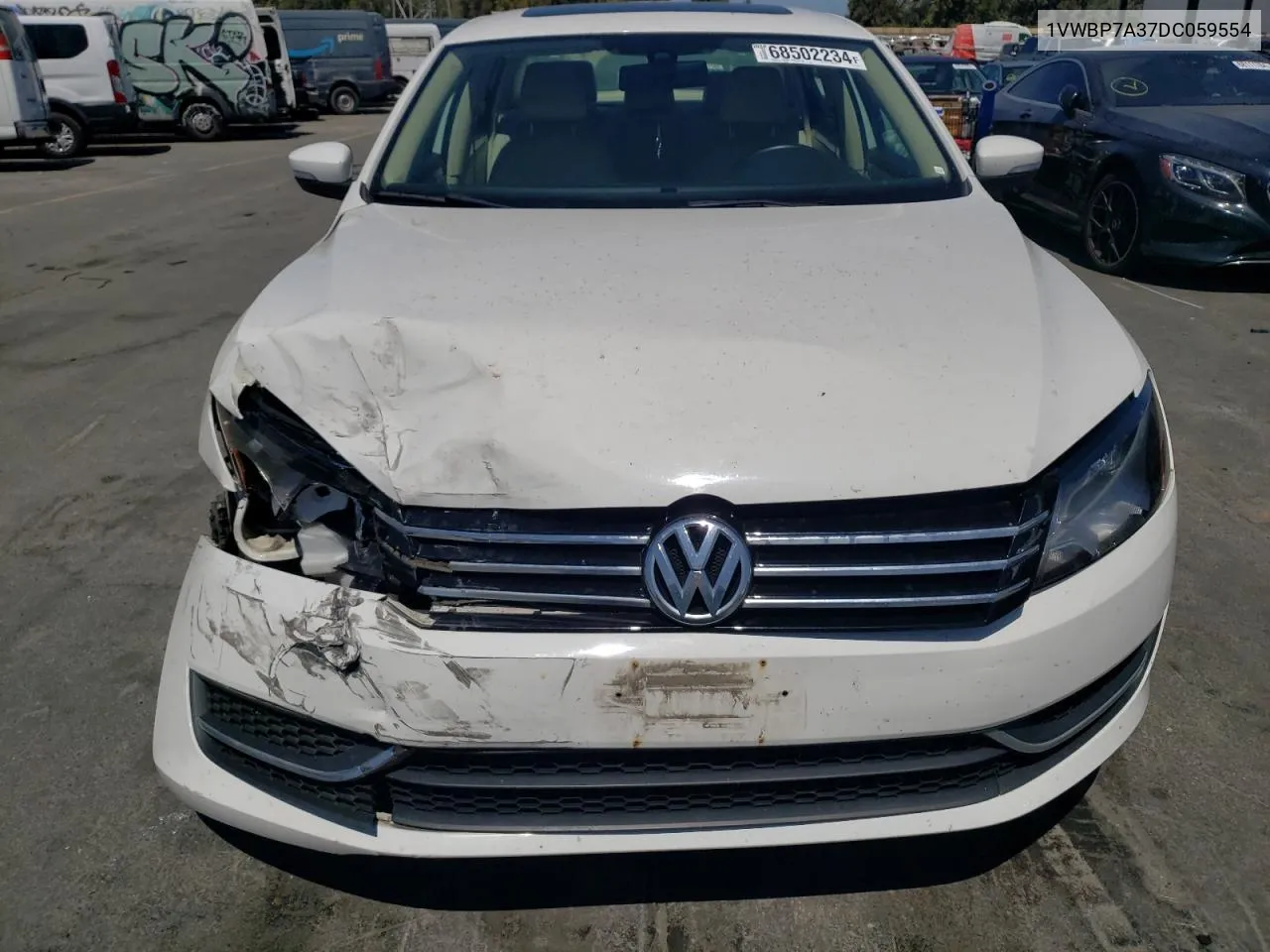 2013 Volkswagen Passat Se VIN: 1VWBP7A37DC059554 Lot: 68502234