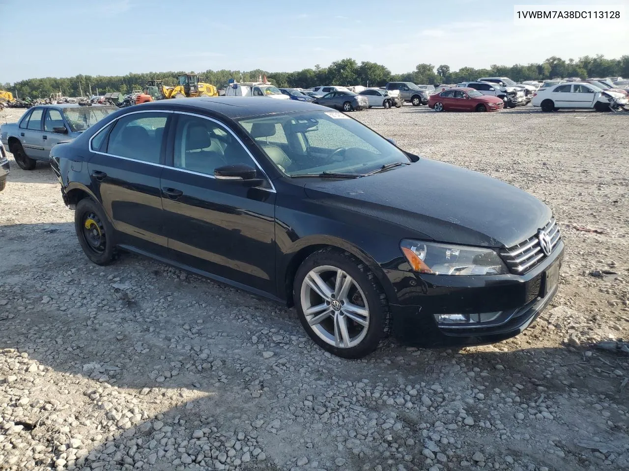 2013 Volkswagen Passat Se VIN: 1VWBM7A38DC113128 Lot: 68734224