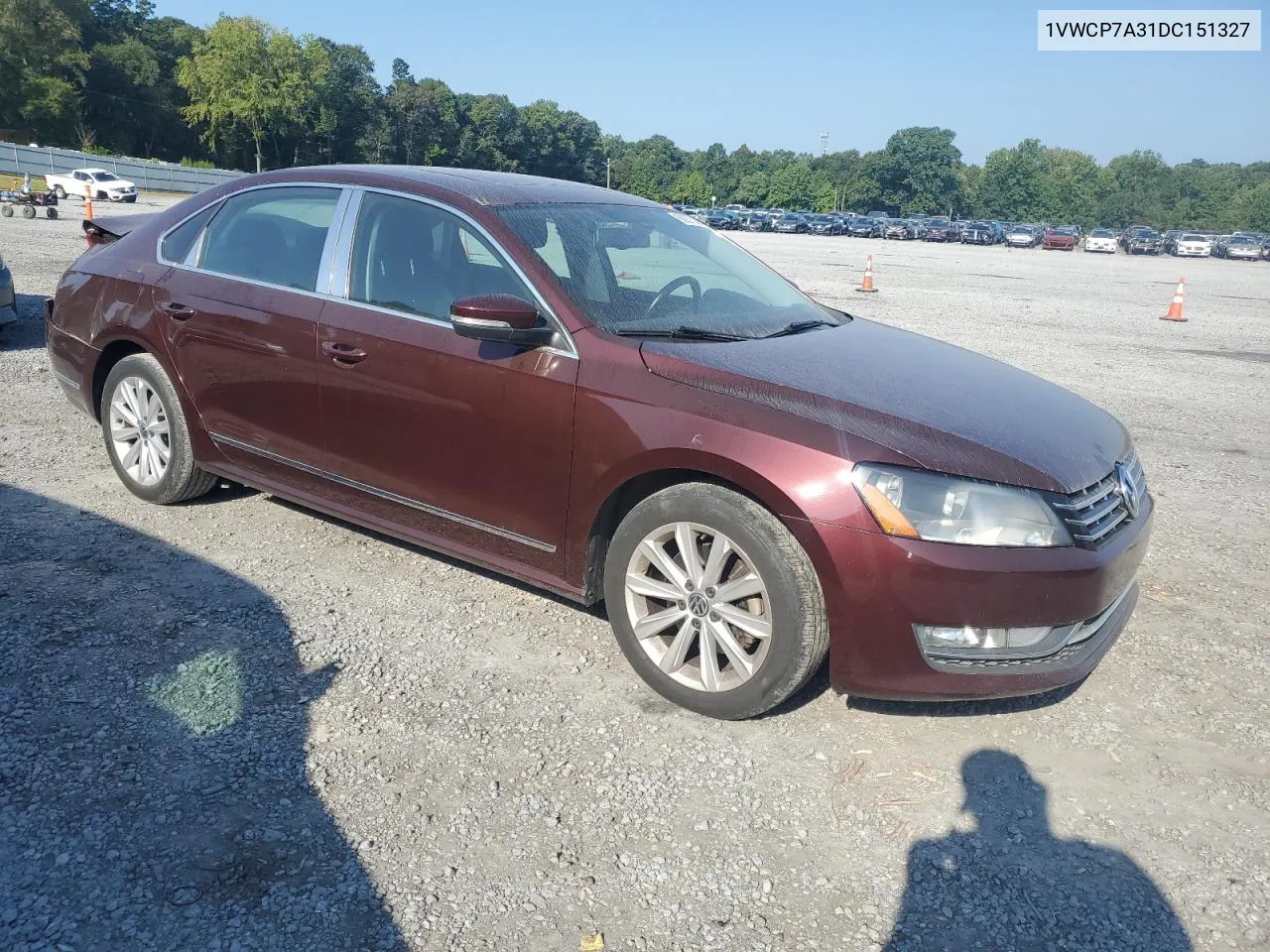 2013 Volkswagen Passat Sel VIN: 1VWCP7A31DC151327 Lot: 68927734