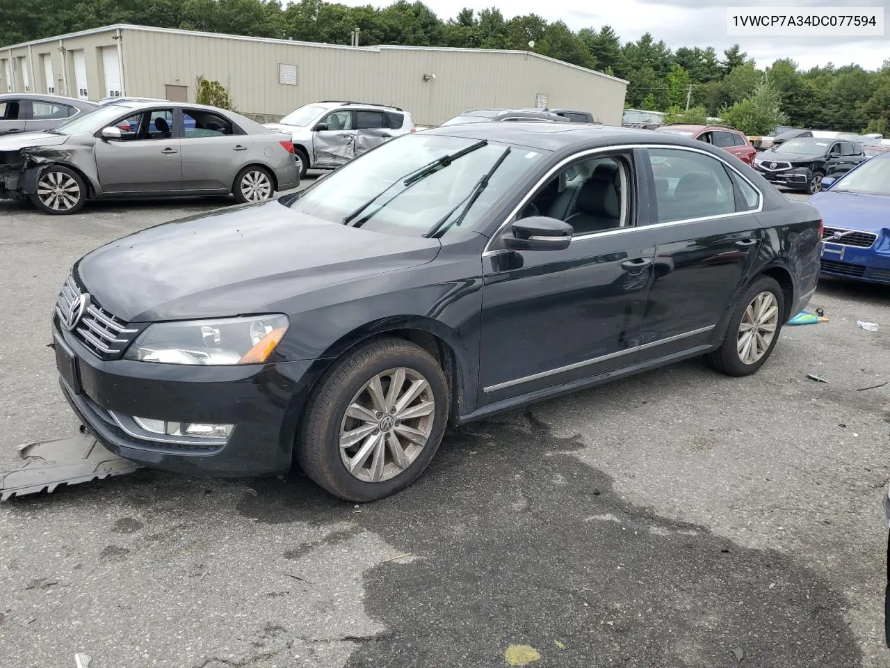 2013 Volkswagen Passat Sel VIN: 1VWCP7A34DC077594 Lot: 69005254