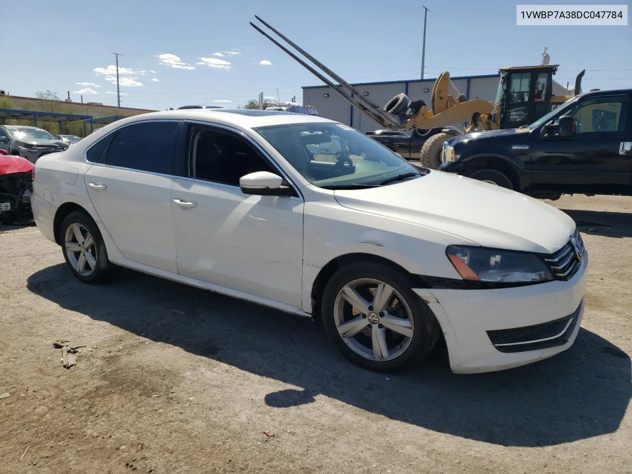 2013 Volkswagen Passat Se VIN: 1VWBP7A38DC047784 Lot: 69478584