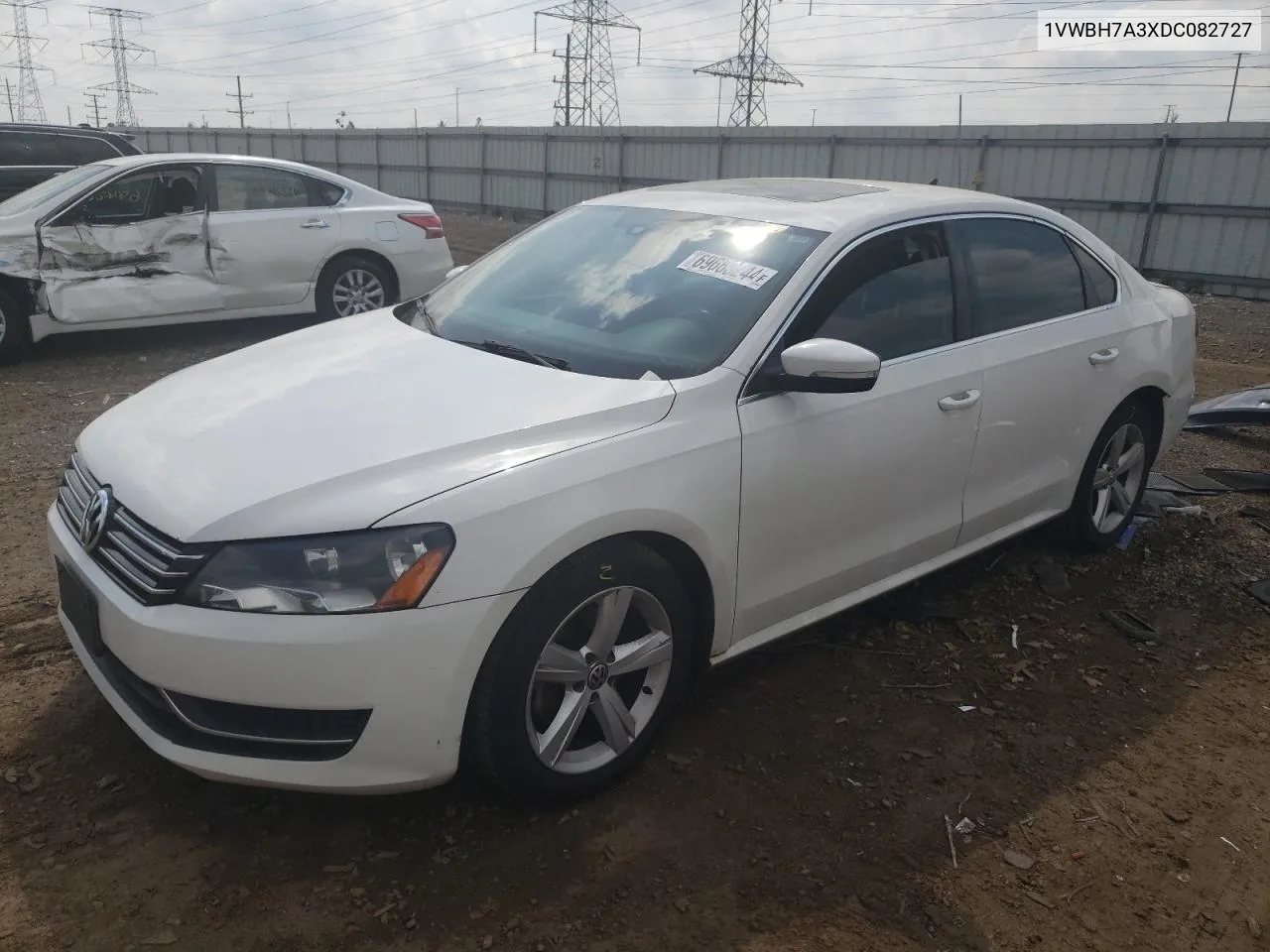 2013 Volkswagen Passat Se VIN: 1VWBH7A3XDC082727 Lot: 69663244