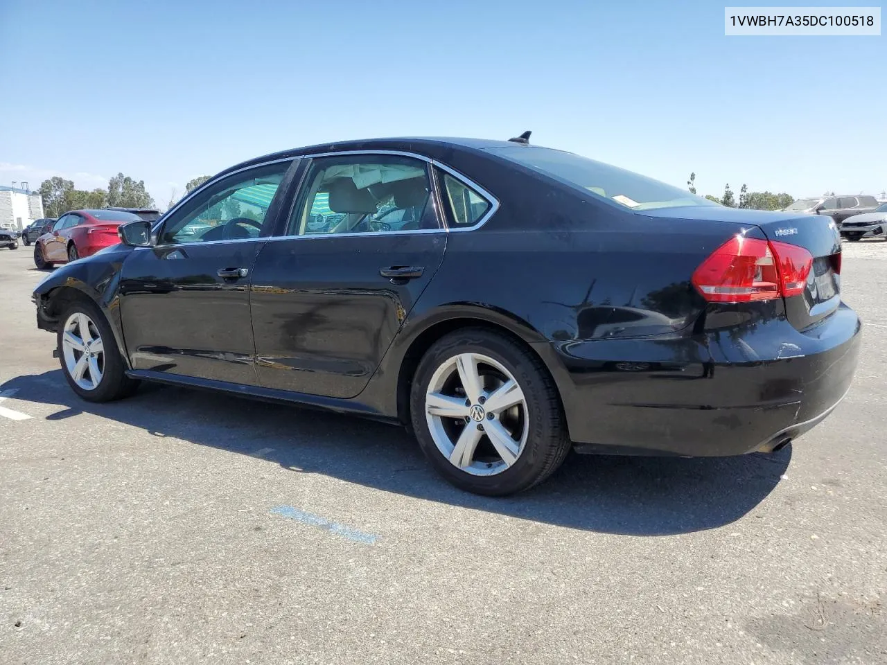 2013 Volkswagen Passat Se VIN: 1VWBH7A35DC100518 Lot: 70231854