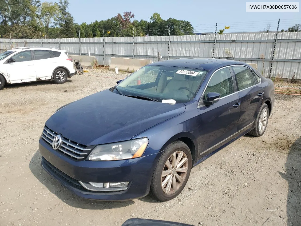 2013 Volkswagen Passat Sel VIN: 1VWCH7A38DC057006 Lot: 70855004