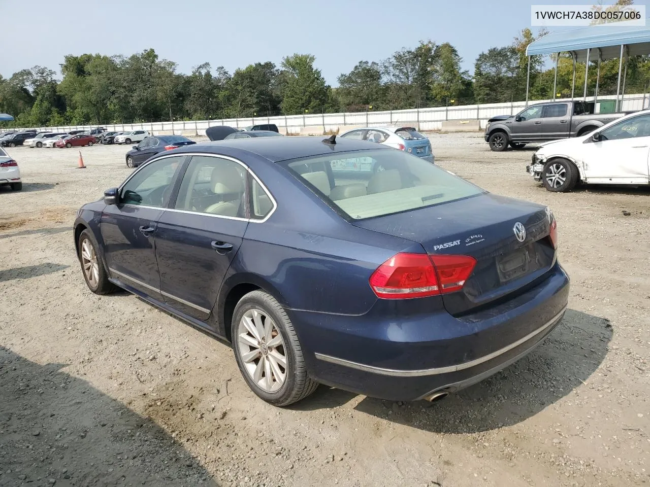 2013 Volkswagen Passat Sel VIN: 1VWCH7A38DC057006 Lot: 70855004