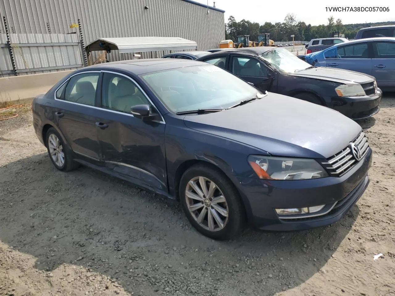 2013 Volkswagen Passat Sel VIN: 1VWCH7A38DC057006 Lot: 70855004