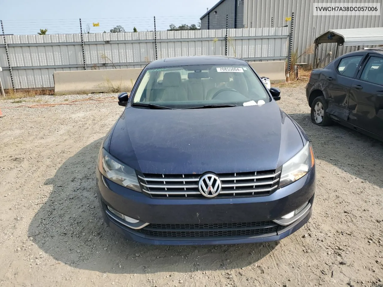 2013 Volkswagen Passat Sel VIN: 1VWCH7A38DC057006 Lot: 70855004