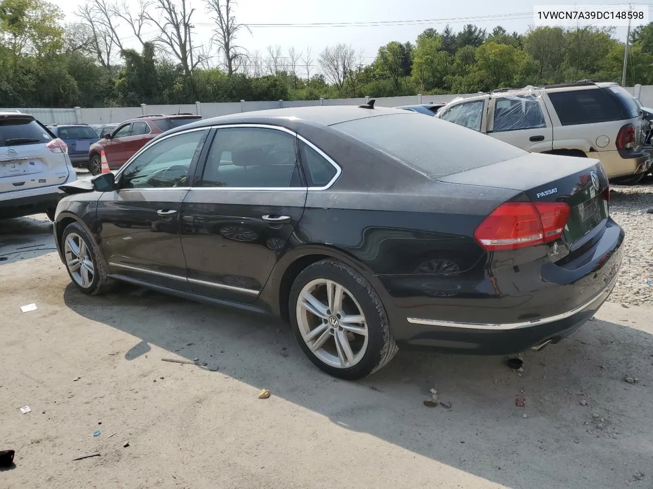 2013 Volkswagen Passat Sel VIN: 1VWCN7A39DC148598 Lot: 71040574