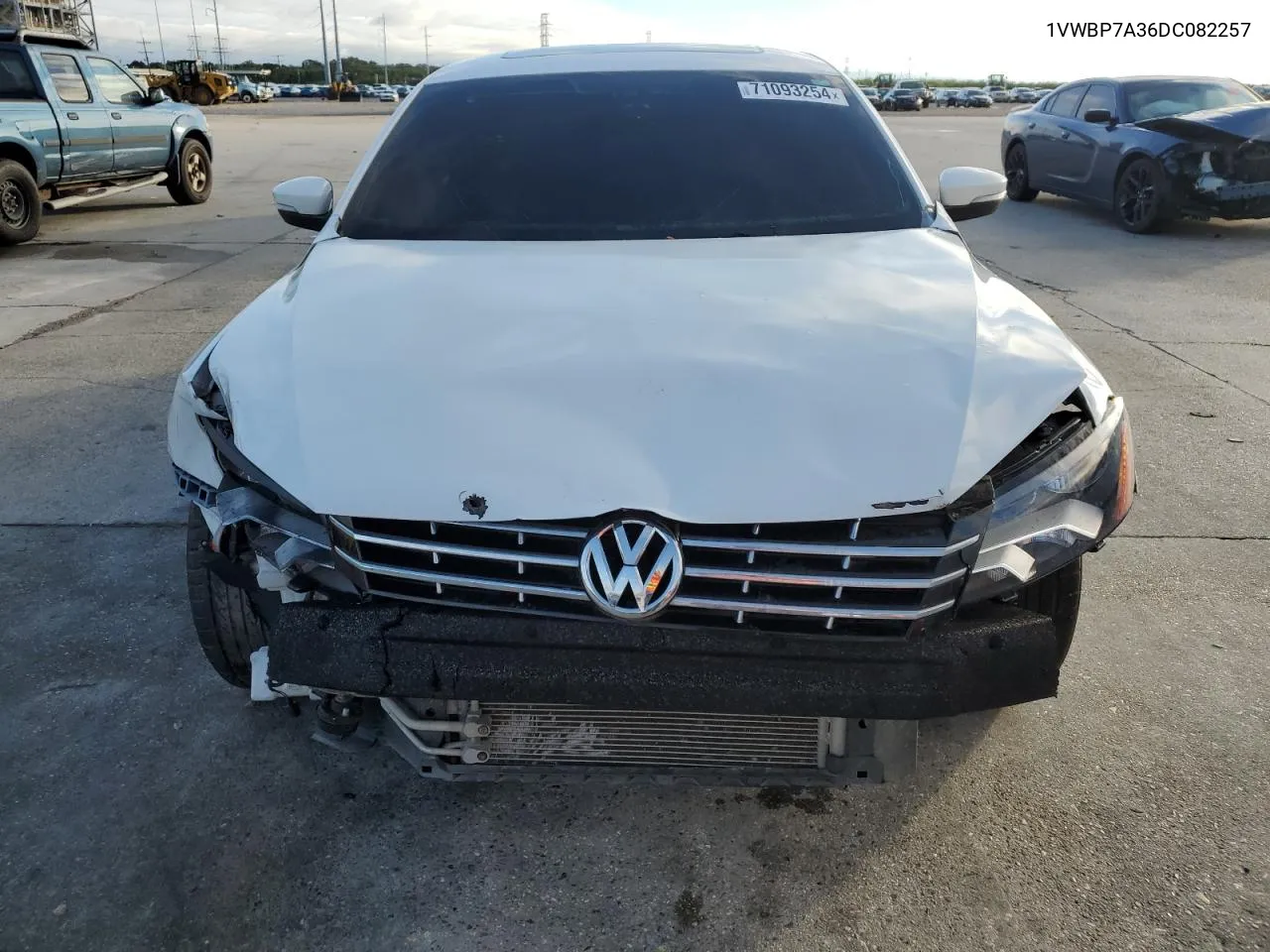 2013 Volkswagen Passat Se VIN: 1VWBP7A36DC082257 Lot: 71093254