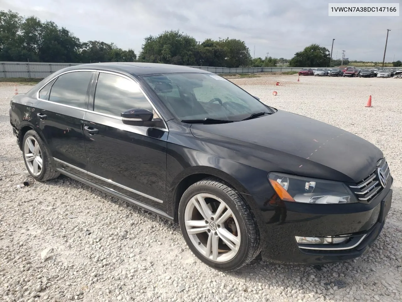 2013 Volkswagen Passat Sel VIN: 1VWCN7A38DC147166 Lot: 71191194