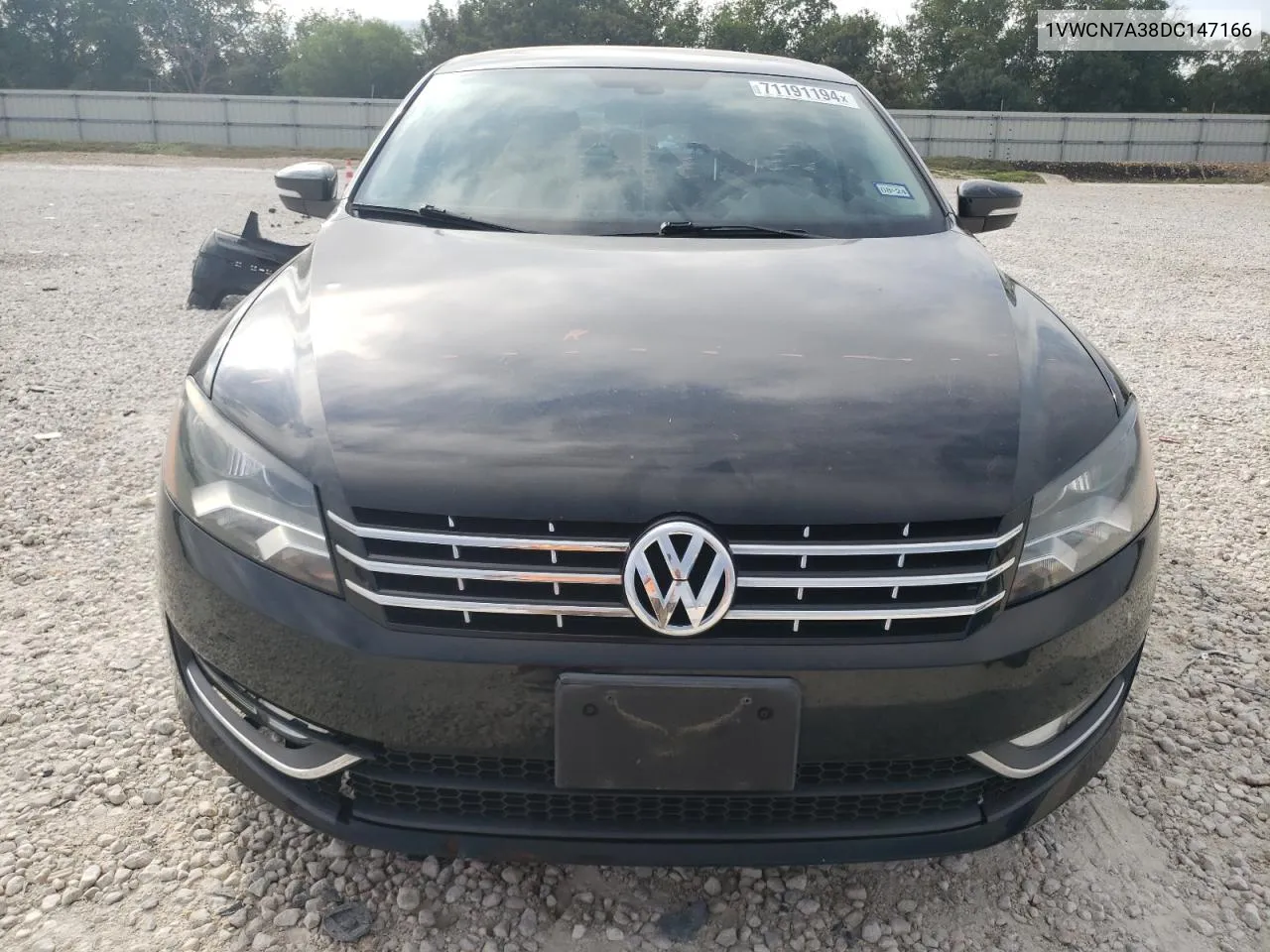 2013 Volkswagen Passat Sel VIN: 1VWCN7A38DC147166 Lot: 71191194