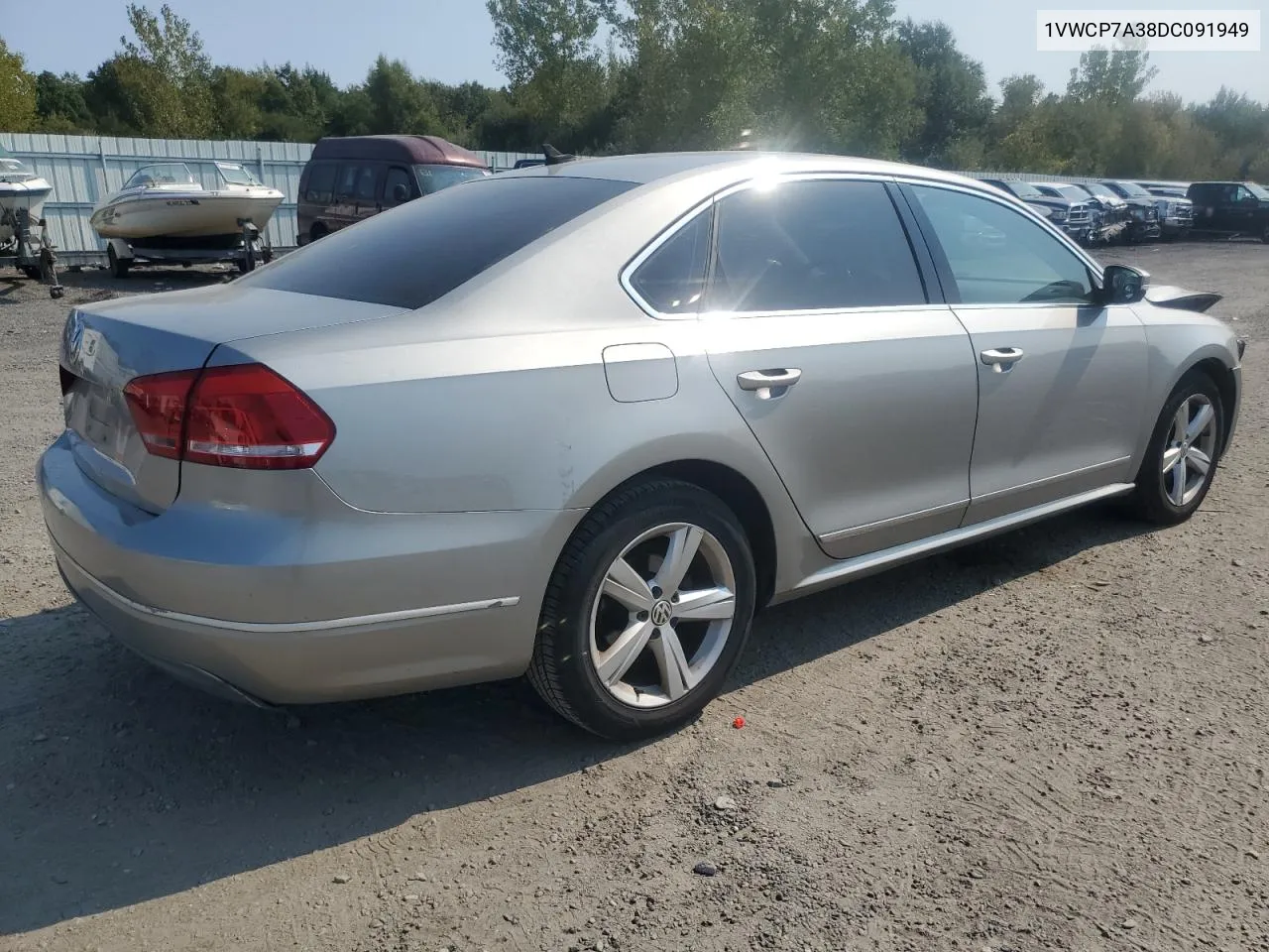 2013 Volkswagen Passat Sel VIN: 1VWCP7A38DC091949 Lot: 71393224