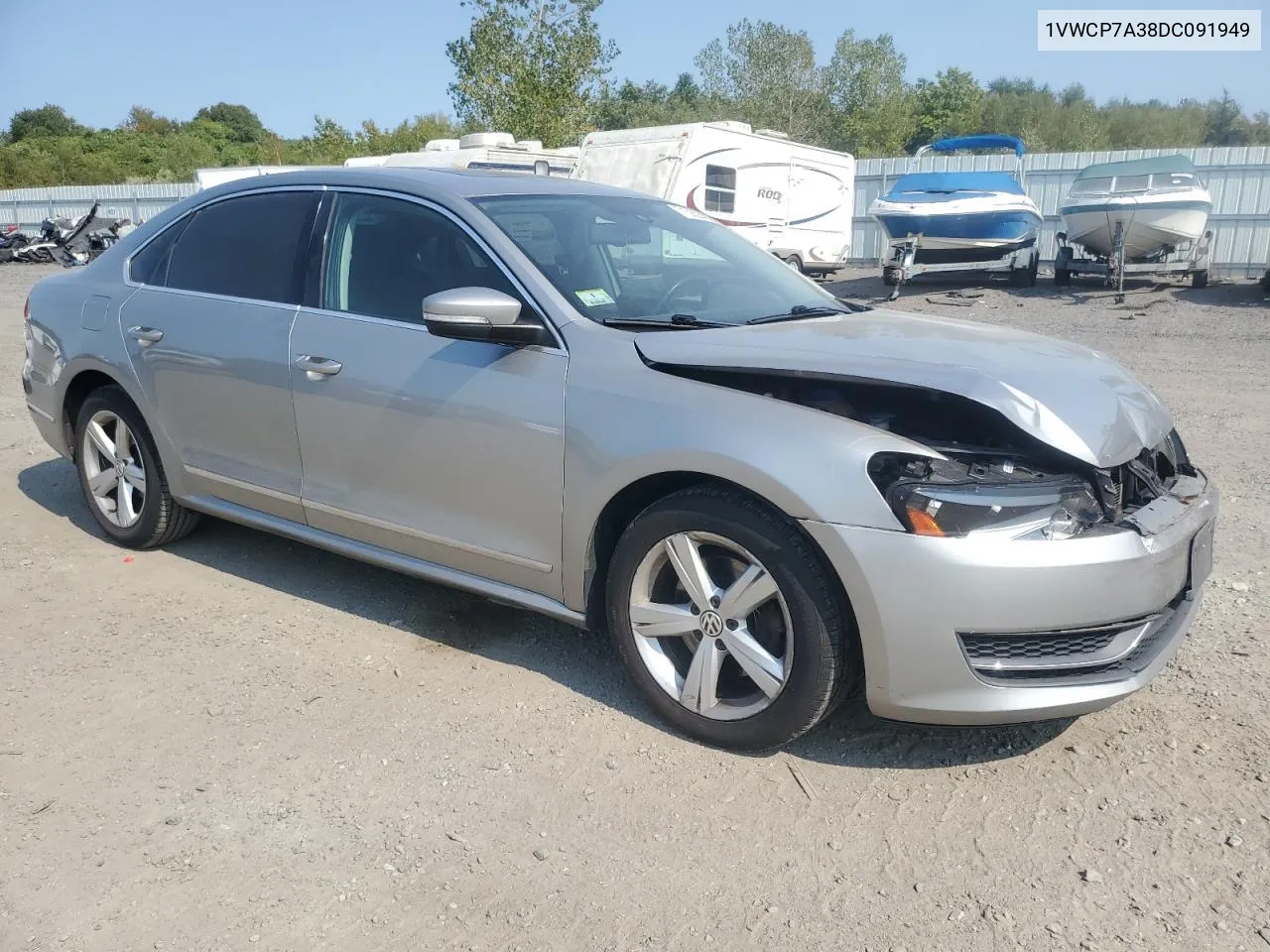 2013 Volkswagen Passat Sel VIN: 1VWCP7A38DC091949 Lot: 71393224