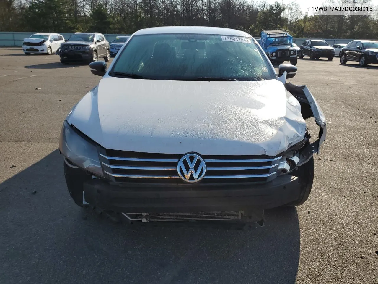 2013 Volkswagen Passat Se VIN: 1VWBP7A37DC038915 Lot: 71601204