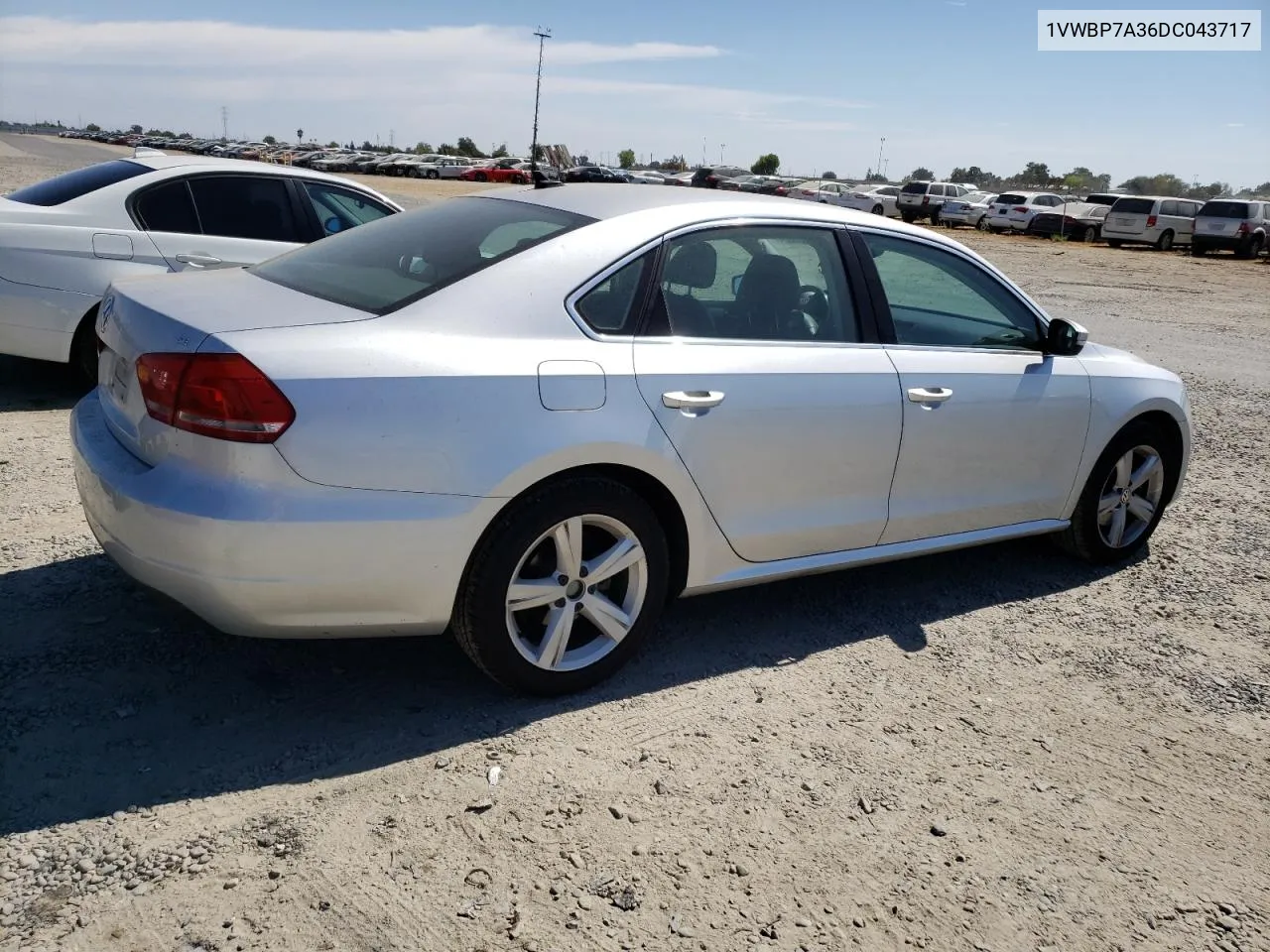 2013 Volkswagen Passat Se VIN: 1VWBP7A36DC043717 Lot: 71686624