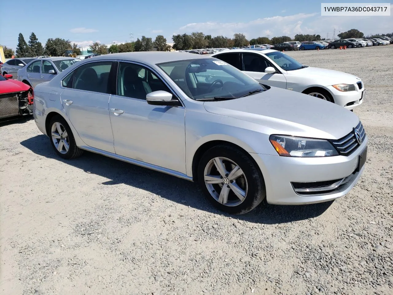 2013 Volkswagen Passat Se VIN: 1VWBP7A36DC043717 Lot: 71686624