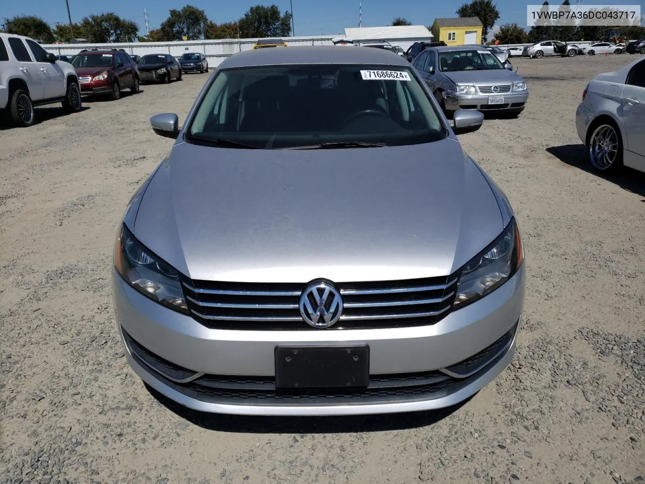 2013 Volkswagen Passat Se VIN: 1VWBP7A36DC043717 Lot: 71686624