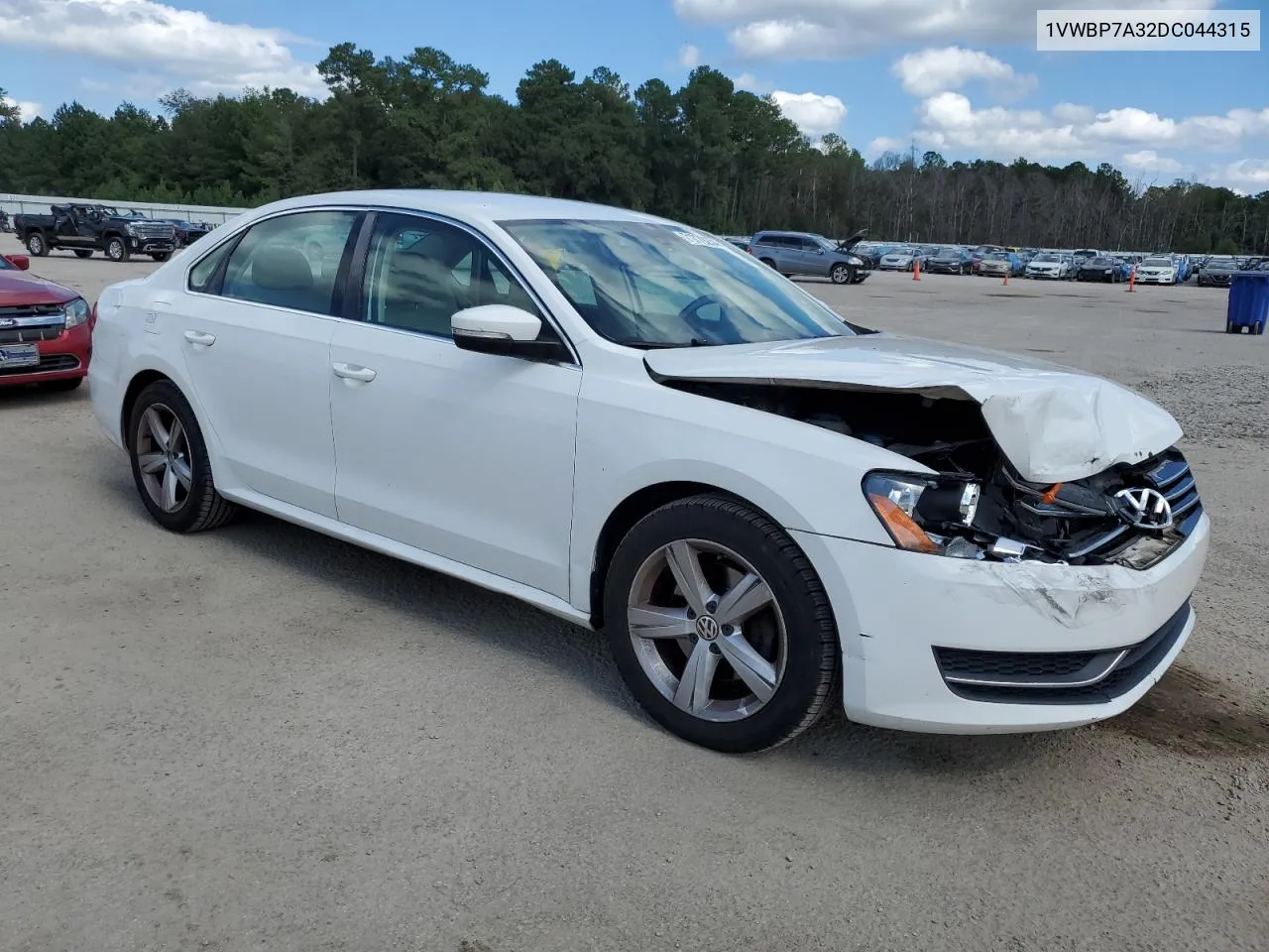 2013 Volkswagen Passat Se VIN: 1VWBP7A32DC044315 Lot: 71779254