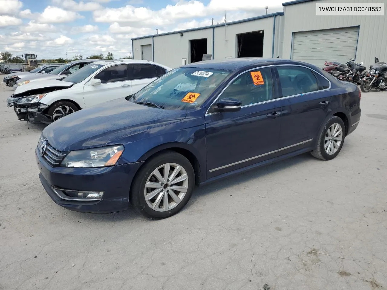 2013 Volkswagen Passat Sel VIN: 1VWCH7A31DC048552 Lot: 71795994