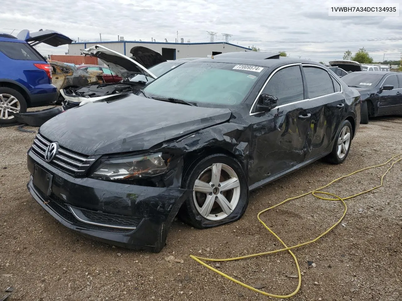 2013 Volkswagen Passat Se VIN: 1VWBH7A34DC134935 Lot: 72009574