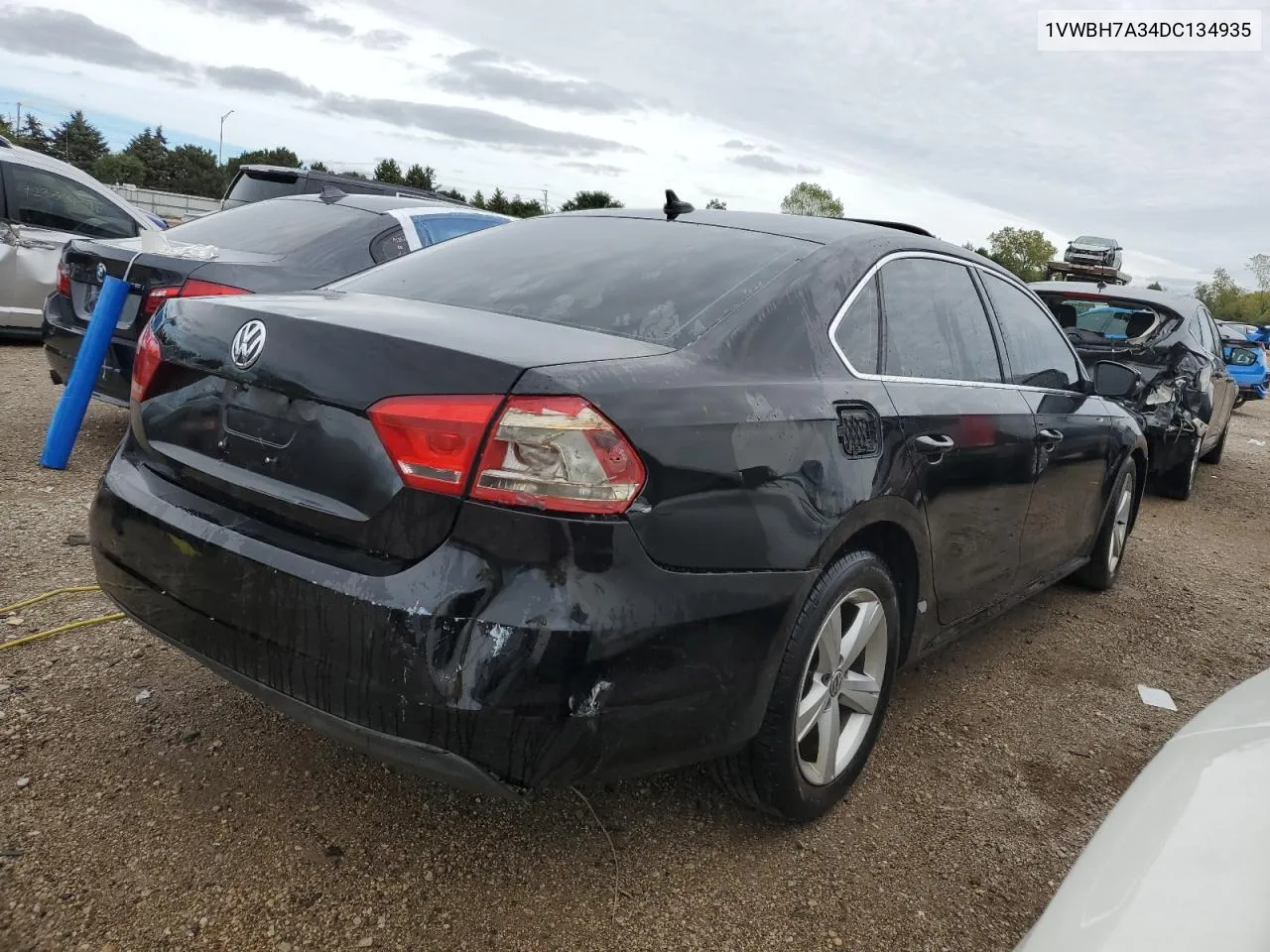 2013 Volkswagen Passat Se VIN: 1VWBH7A34DC134935 Lot: 72009574