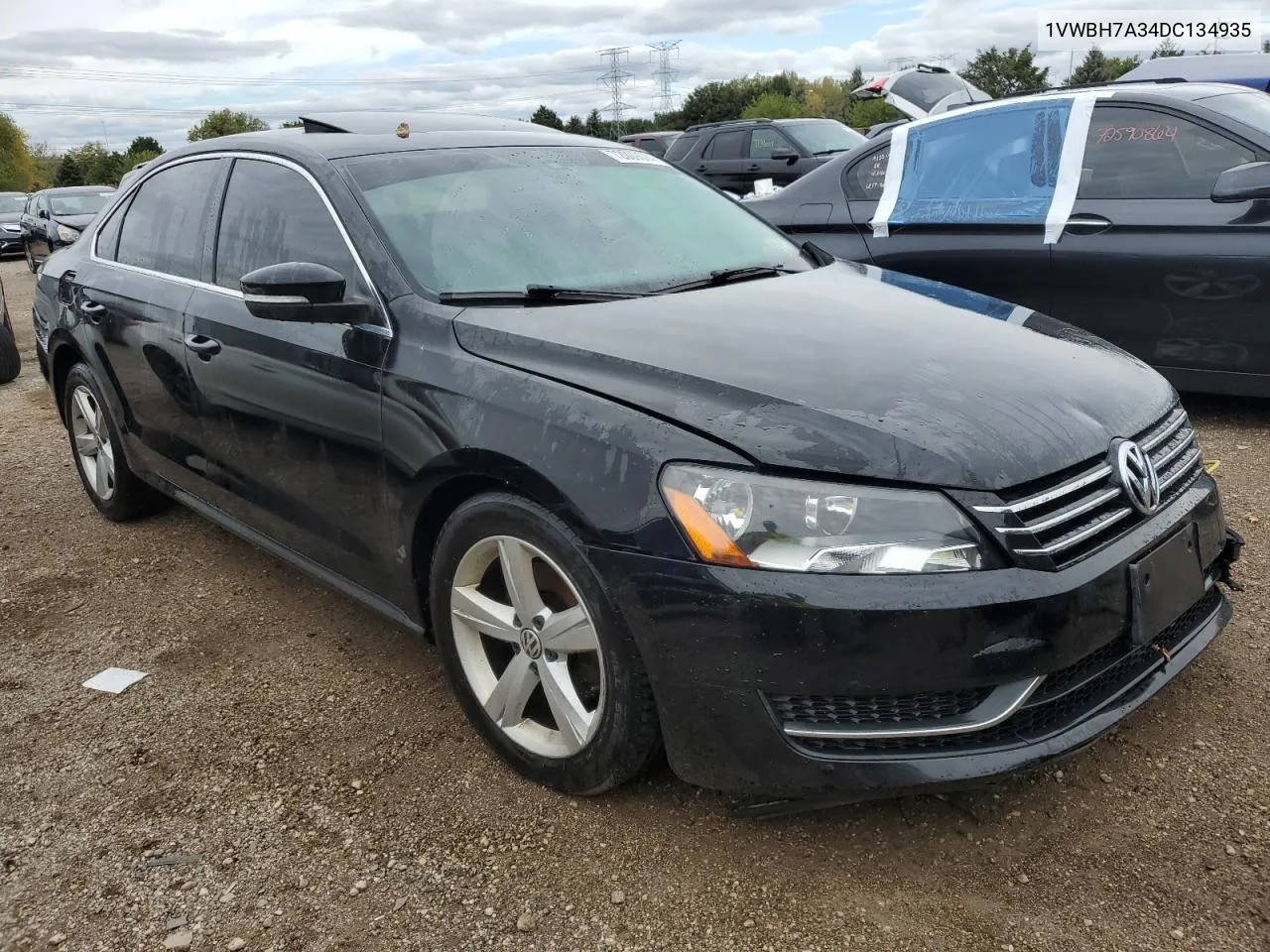 2013 Volkswagen Passat Se VIN: 1VWBH7A34DC134935 Lot: 72009574