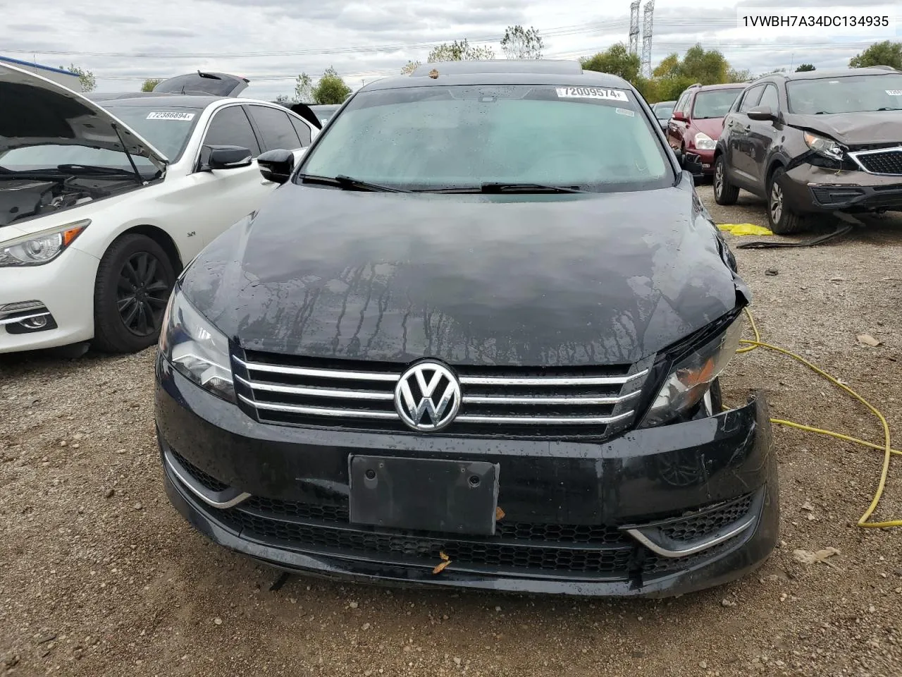 2013 Volkswagen Passat Se VIN: 1VWBH7A34DC134935 Lot: 72009574