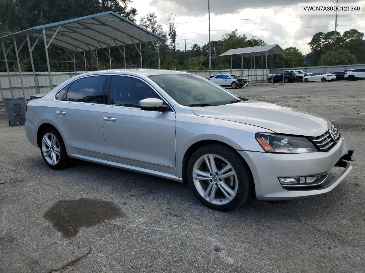 2013 Volkswagen Passat Sel VIN: 1VWCN7A30DC121340 Lot: 72233974