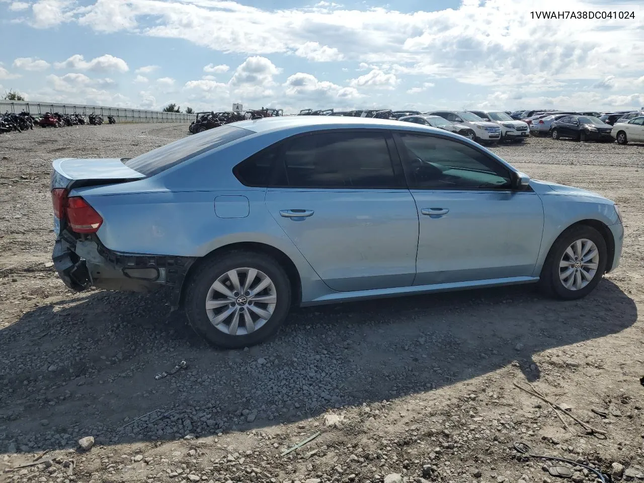 2013 Volkswagen Passat S VIN: 1VWAH7A38DC041024 Lot: 72445534