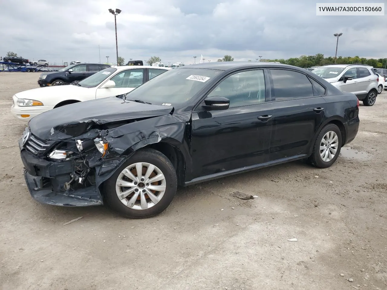 2013 Volkswagen Passat S VIN: 1VWAH7A30DC150660 Lot: 72693354