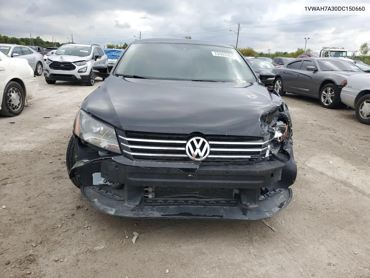 1VWAH7A30DC150660 2013 Volkswagen Passat S