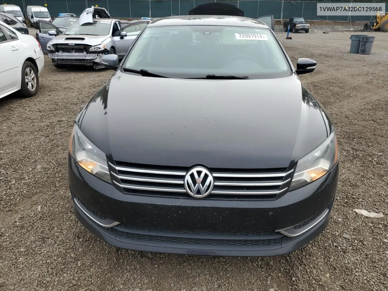 2013 Volkswagen Passat S VIN: 1VWAP7A32DC129568 Lot: 72991914