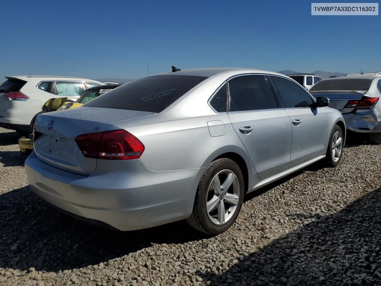 1VWBP7A33DC116302 2013 Volkswagen Passat Se