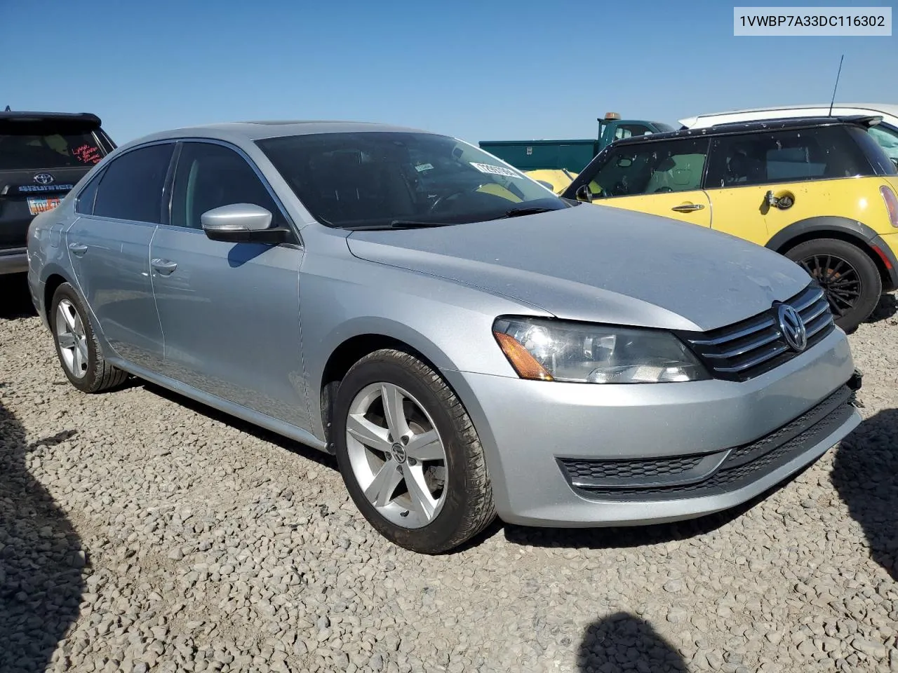 2013 Volkswagen Passat Se VIN: 1VWBP7A33DC116302 Lot: 72997994