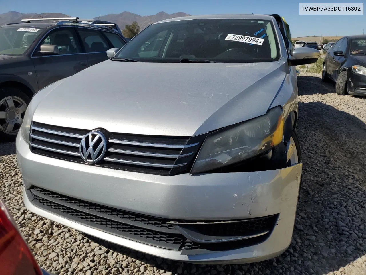 1VWBP7A33DC116302 2013 Volkswagen Passat Se