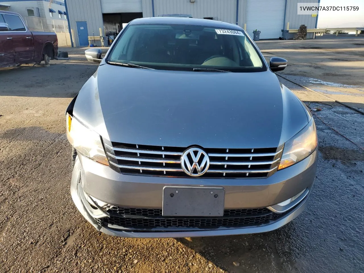 2013 Volkswagen Passat Sel VIN: 1VWCN7A37DC115759 Lot: 73243084