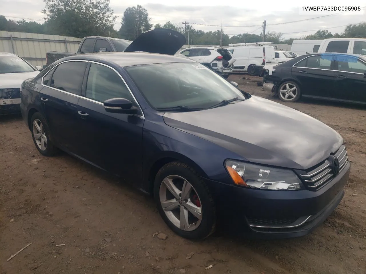 2013 Volkswagen Passat Se VIN: 1VWBP7A33DC095905 Lot: 73254644