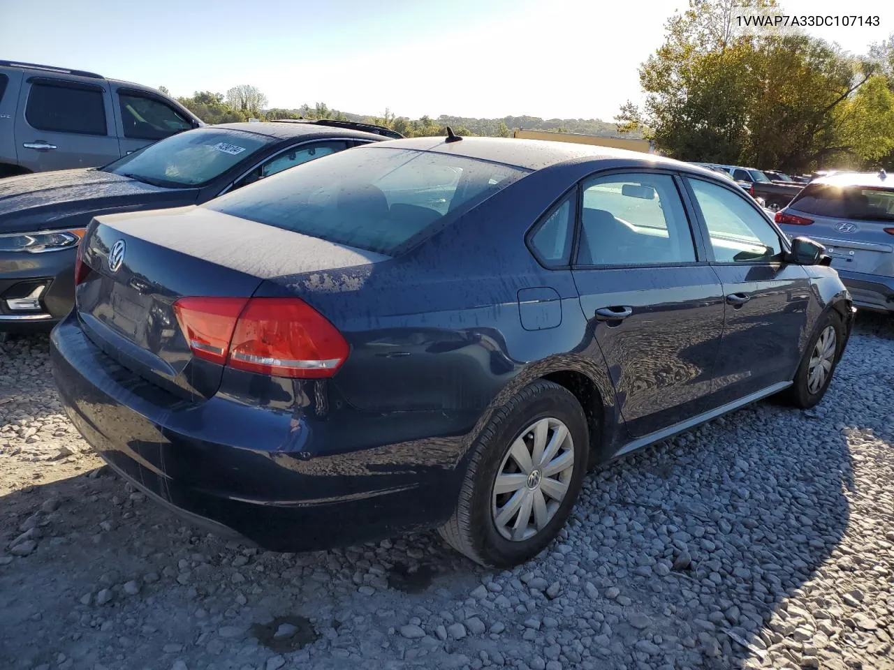 2013 Volkswagen Passat S VIN: 1VWAP7A33DC107143 Lot: 73598764