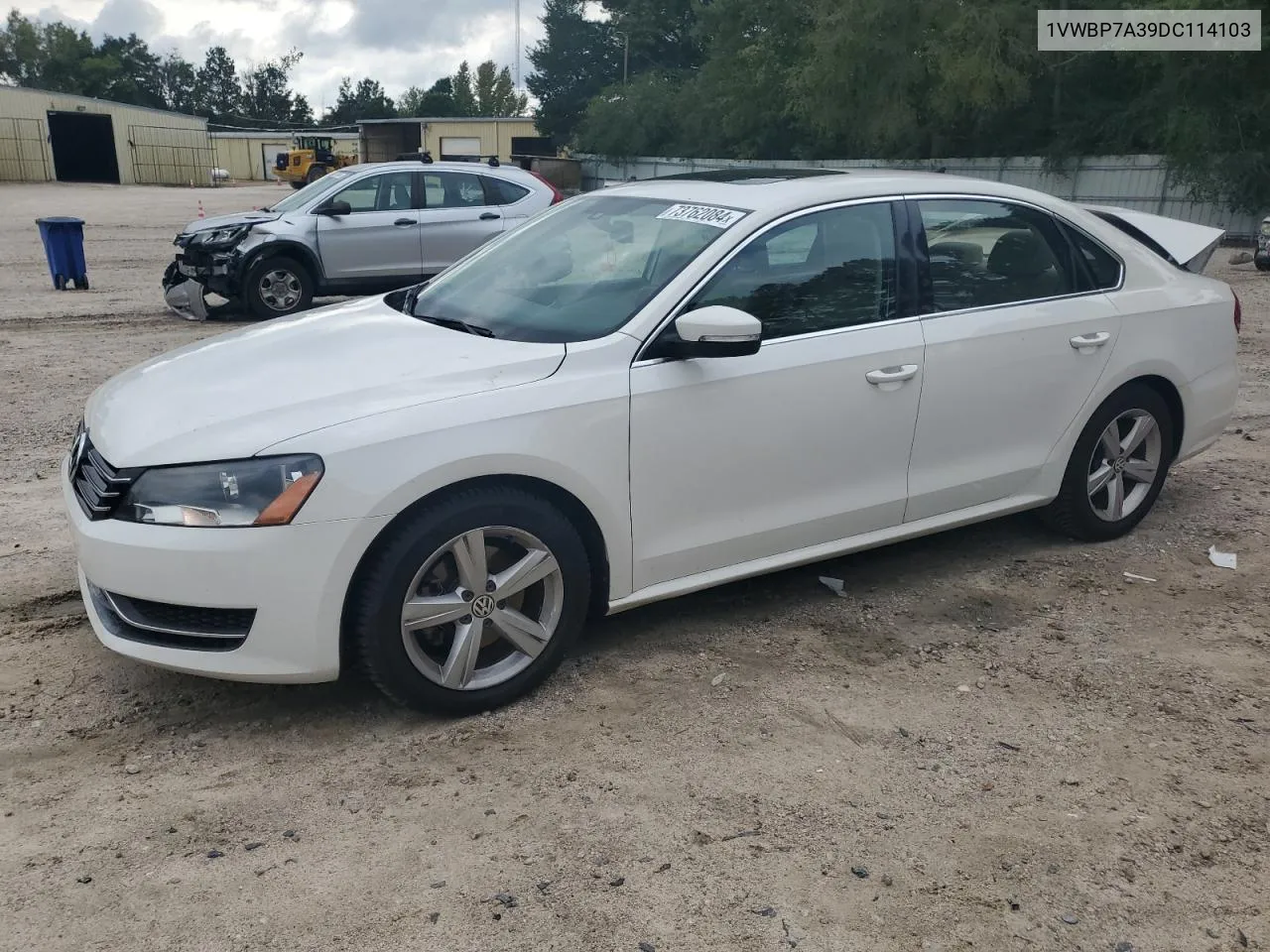 1VWBP7A39DC114103 2013 Volkswagen Passat Se