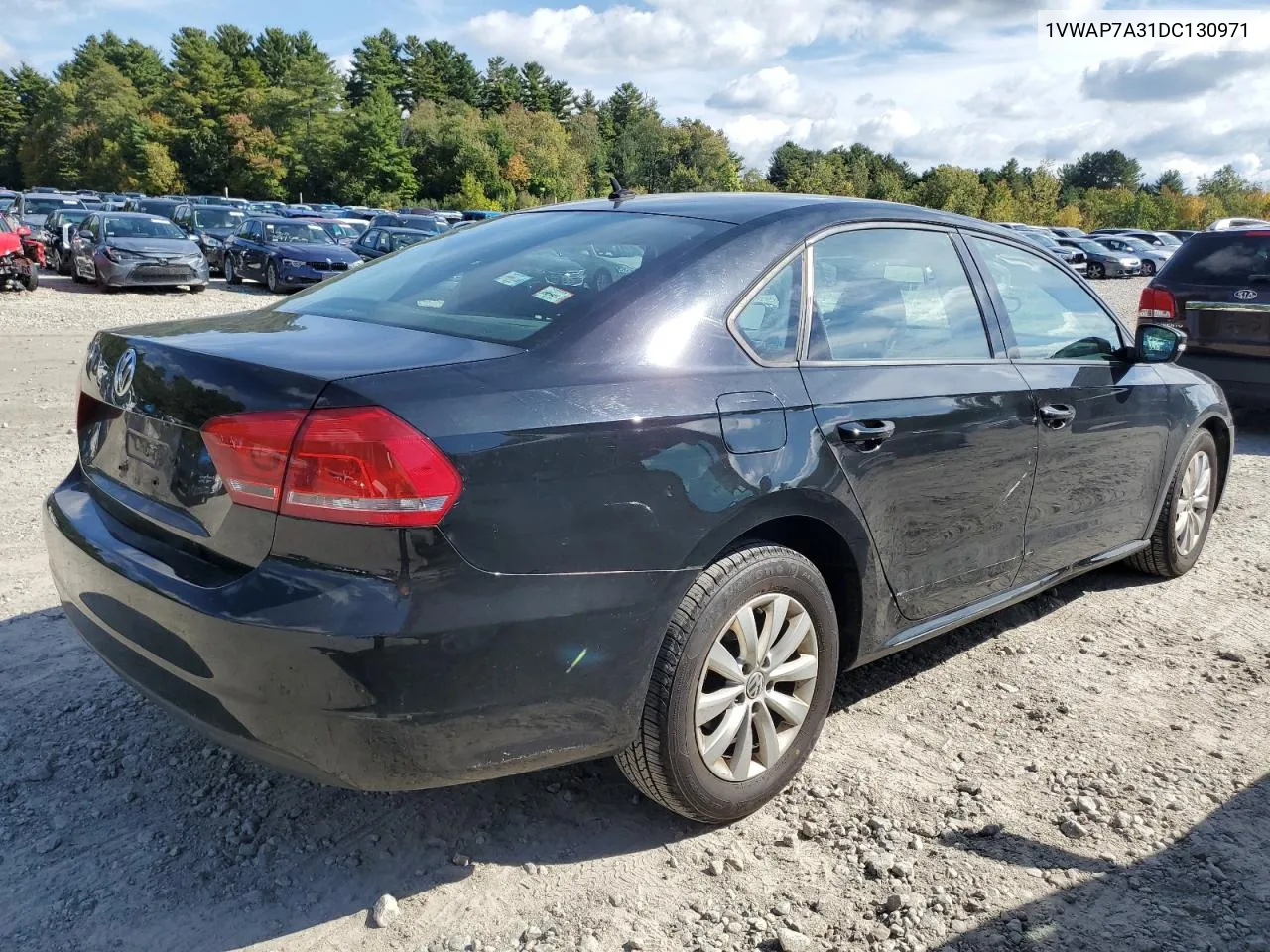 2013 Volkswagen Passat S VIN: 1VWAP7A31DC130971 Lot: 73827674