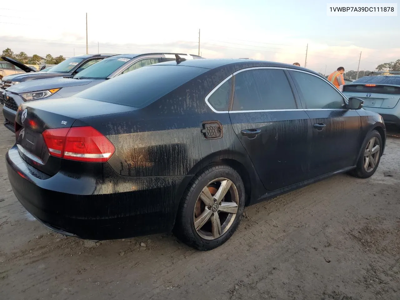 1VWBP7A39DC111878 2013 Volkswagen Passat Se