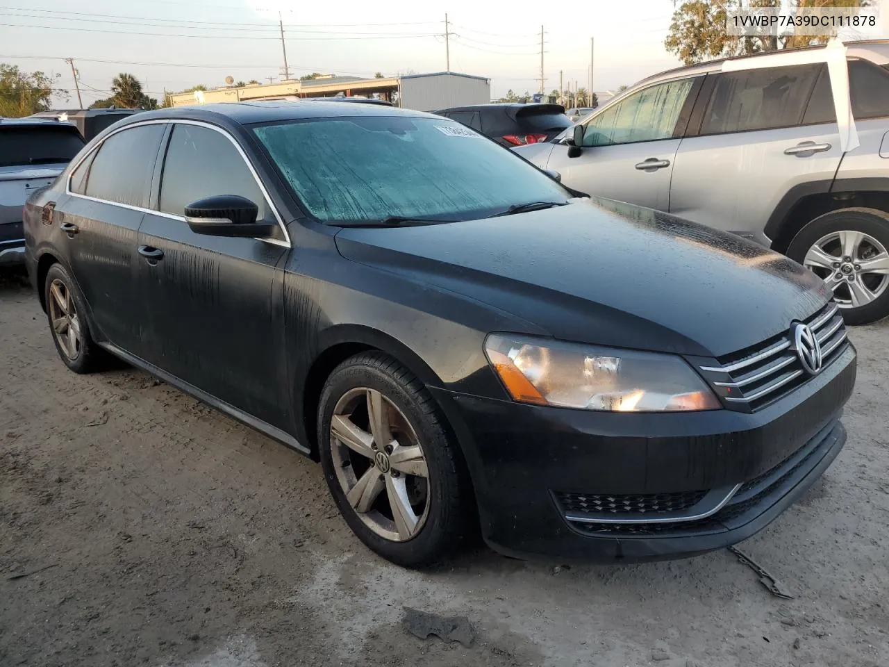 2013 Volkswagen Passat Se VIN: 1VWBP7A39DC111878 Lot: 73842544