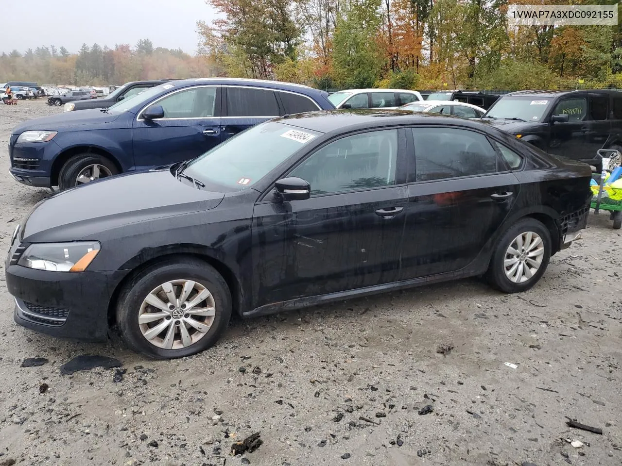 2013 Volkswagen Passat S VIN: 1VWAP7A3XDC092155 Lot: 74349954