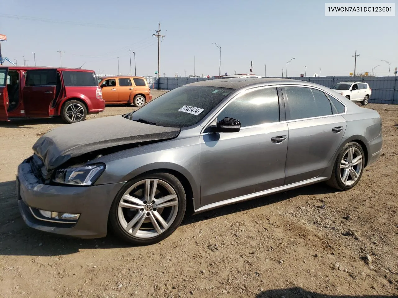 2013 Volkswagen Passat Sel VIN: 1VWCN7A31DC123601 Lot: 74427414