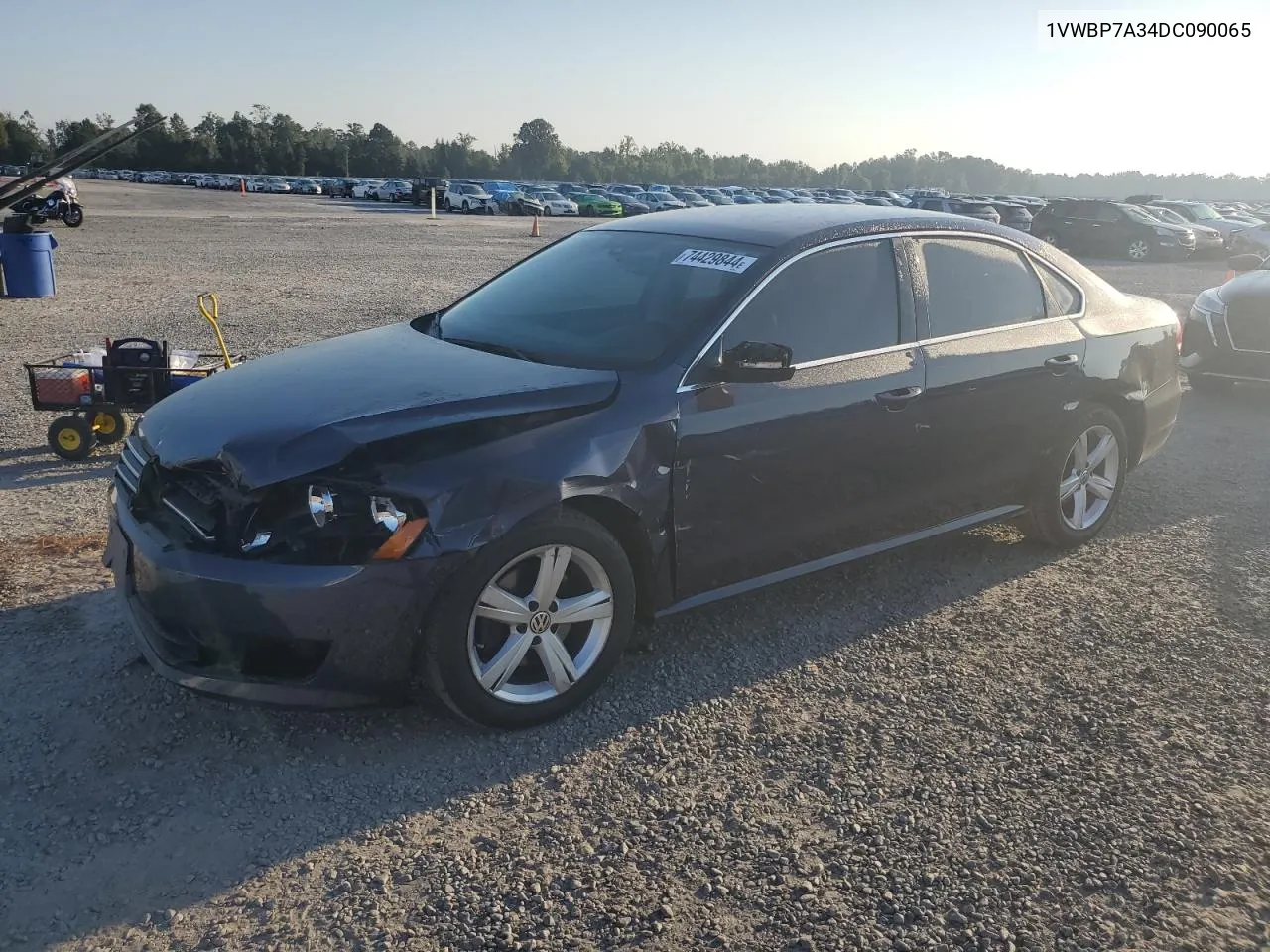 2013 Volkswagen Passat Se VIN: 1VWBP7A34DC090065 Lot: 74429844