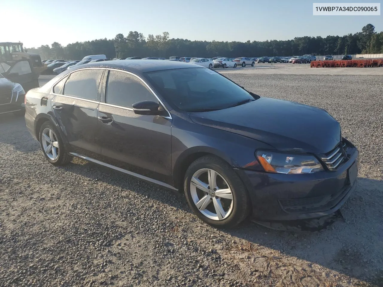 2013 Volkswagen Passat Se VIN: 1VWBP7A34DC090065 Lot: 74429844