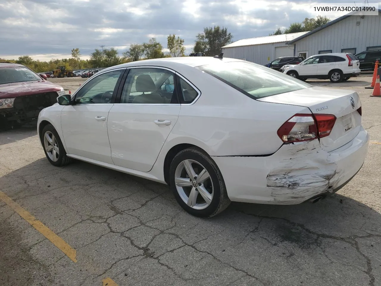 2013 Volkswagen Passat Se VIN: 1VWBH7A34DC014990 Lot: 74664874