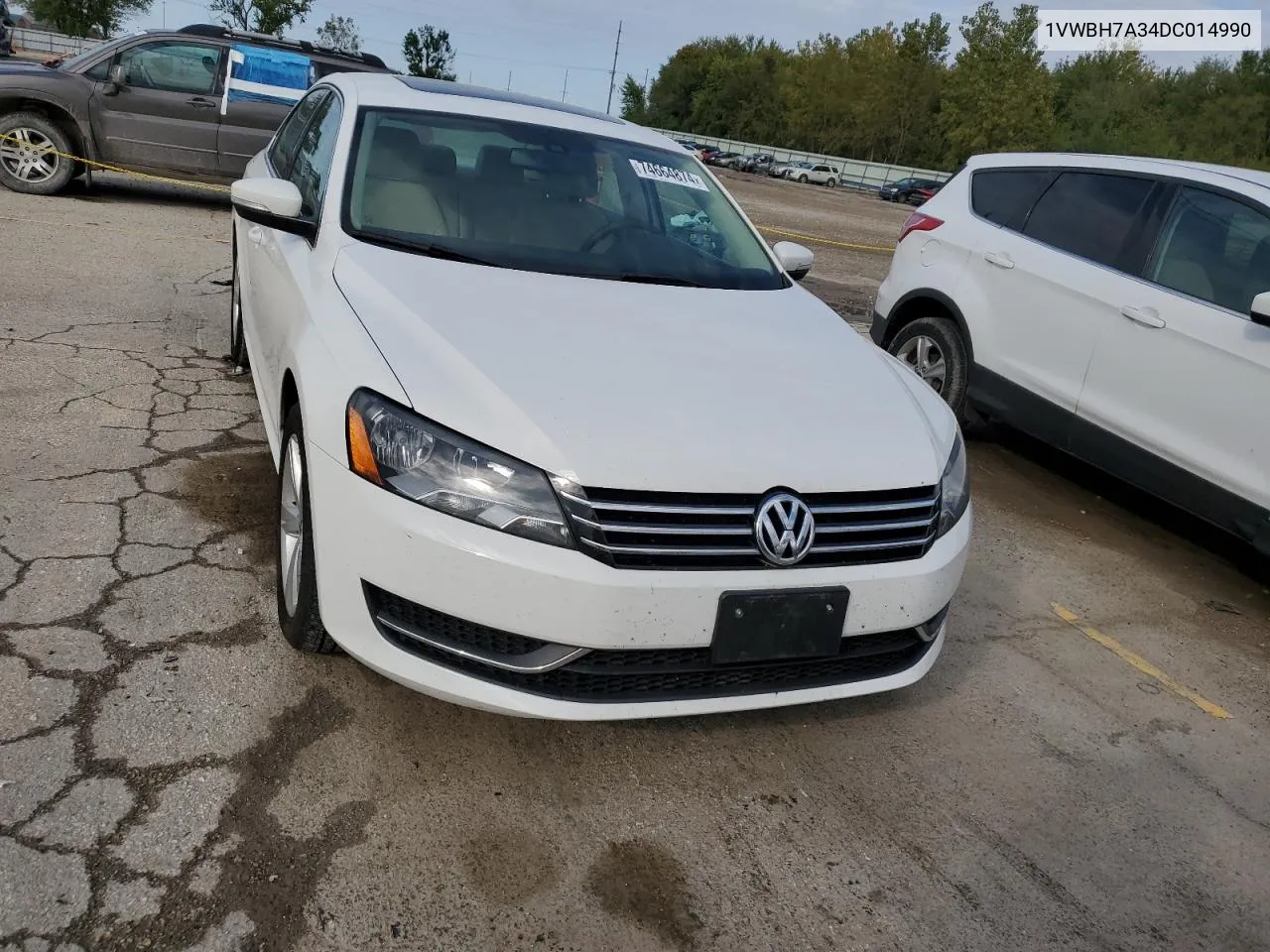 1VWBH7A34DC014990 2013 Volkswagen Passat Se