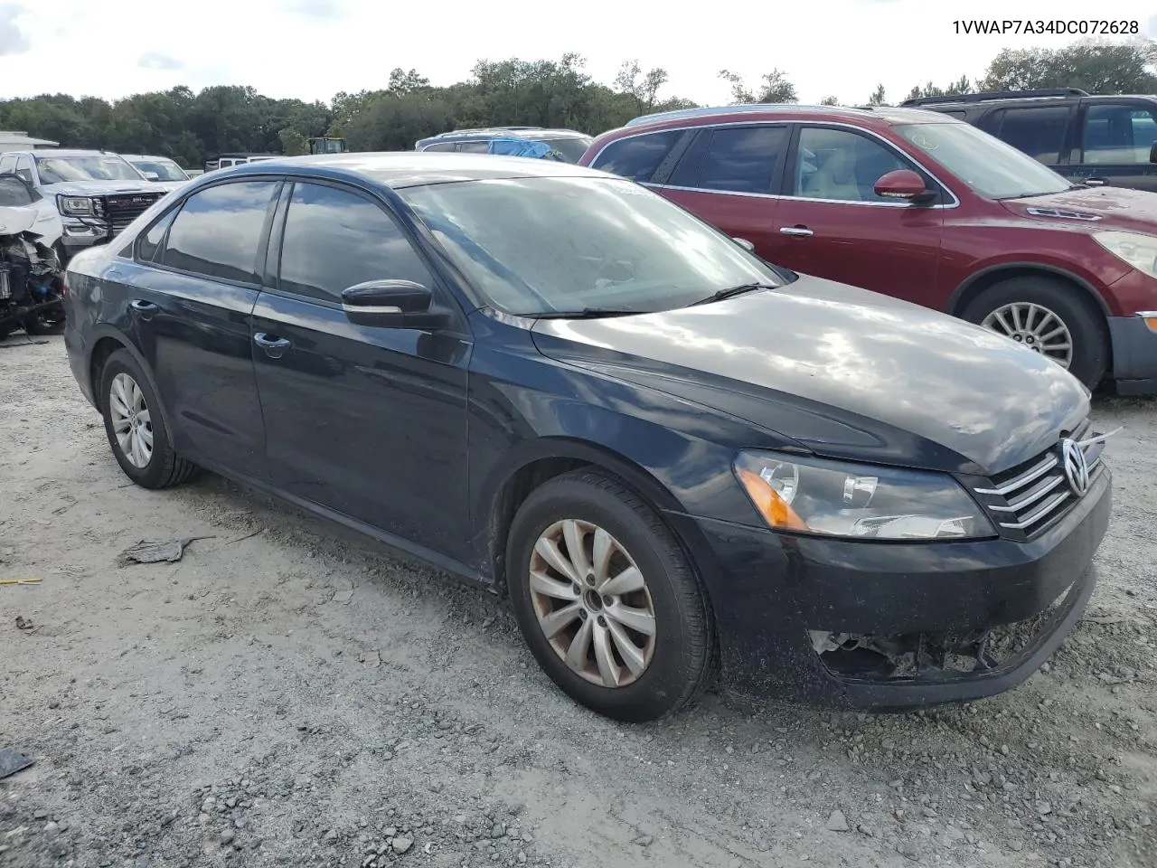 2013 Volkswagen Passat S VIN: 1VWAP7A34DC072628 Lot: 74684394